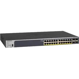 Netgear 28-Port PoE Gigabit Ethernet Smart Switch (GS728TP): Managed, optionales Insight-Cloud-Management, 24 PoE+ bei 190 W, 4 1G SFP, Desktop- oder Rack-Befestigung