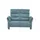 Hukla Sessel Corina Leder 146 x 112 x 90 cm Blau