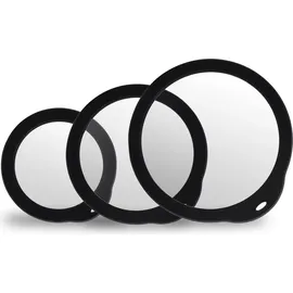 Weis 11116 Frischhaltedeckel, Glas-Silikon, Schwarz (Transparent)
