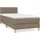 vidaXL Boxspringbett 100 x 200 cm Taupe