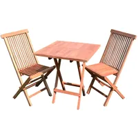 Mojawo Teakholz Set 3-tlg. Grau