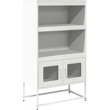 vidaXL Highboard 68 x 123 x 39 cm weiß