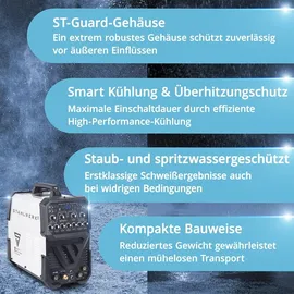 STAHLWERK Kombi-Schweißgerät AC/DC WIG 200 Puls CUT ST