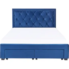 Beliani Lievin 160 x 200 cm Blau