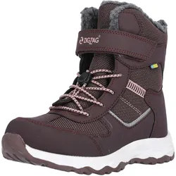 Stiefel ZIGZAG "Balful", Gr. 24, rot (weinrot), Polyurethane, Kunstfaser, casual, Schuhe, mit wasserdichter Funktion