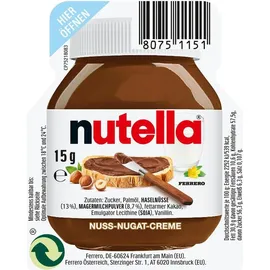Ferrero nutella Nuss-Nougat-Creme, 120 St. je 15,0 g/1,8 kg
