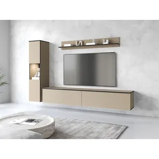 INOSIGN »PARIS, Vitrine Türanschlag links/rechts wechselbar«, (Komplett-Set, 3 St.), grifflose Design, stehend und hängend montierbar