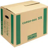 progressCARGO Transport-Umzugskarton, Eco, PC CB01.01, 1-wellig, 455 x 345 x 380 mm, 10-er Pack, braun