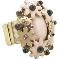 Fingerring "Frühlingsgefühl", rosa, COLLEZIONE ALESSANDRO, Fingerringe, Damen, Messing
