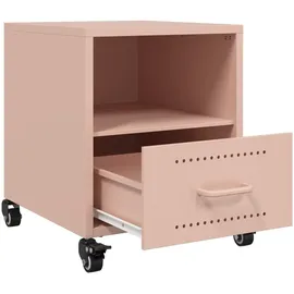 vidaXL Nachttisch Rosa 36x39x43,5 cm Stahl