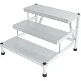 Matisère - Trittleiter aluminium - 3 Stufen - Breite 1.50m - MP3-150