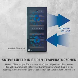 CASO Design WineExclusive 24 Smart Weintemperierschrank