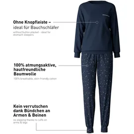 CALIDA Sweet Dreams Schlafanzug Blau 36/38