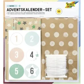 Folia Adventskalender Set Nature 9396