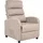 Beliani Fernsehsessel OTUS Stoff 67 x 75 x 89 cm Taupe mit verstellbarer Rückenlehne