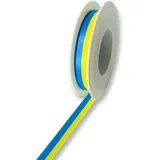 Deko AS GmbH Deko und Band Vereinsband - gelb, blau - 15 mm x 25 m - 2436 15 S