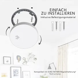 ELRO FS4610 | 3-teiliges Rauchmelder-Set | Dünnster Rauchmelder der Welt | 10 Jahres Batterie Flach Höhe 2,3cm Weiß