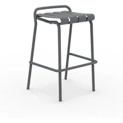 Verdea Outdoor Barhocker stapelbar dunkelgrau