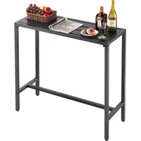 Vevor Bistrotisch 100 x 37,5 x 98 cm Schwarz