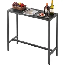 Vevor Bistrotisch 100 x 37,5 x 98 cm Schwarz