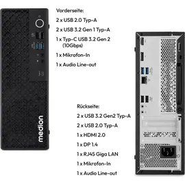 Medion Mini-PC Picoworx T80 III 2023 16 GB RAM 1000 GB SSD Win 11