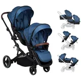 BabyGO Twiner blue