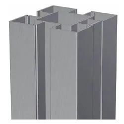 OSMO Pfosten Alu Typ C 9x9, 100cm Alu Eloxiert
