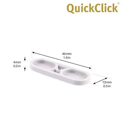 WAGNER QuickClick® Stuhlgleiter Kunststoffgleiter TANDEM HYPER - 8er-Set Ersatzgleiter Ø 39 x 12 mm, DE Ware - 15791900
