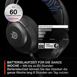 SteelSeries Arctis Nova 5P Wireless PlayStation Schwarz