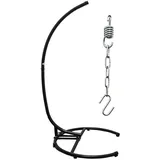 Bis 150kg: XL Hängesessel Gestell Outdoor - 210cm Ständer für Hängestuhl Garten