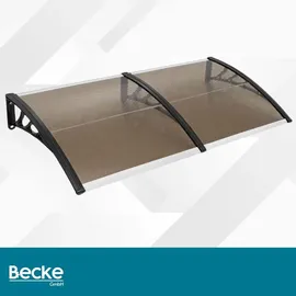 OEM Vordach über der Eingangstür 200 x 100 cm braun