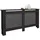 ECD Germany Heizkörperverkleidung Wabenmuster 152x19x82 cm Schwarz