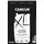 Canson XL Schwarzes Zeichenpapier, zweiseitig: gekörnt und glatt, 150 g/m2, an der kurzen Seite spiralgebundener Block, DIN A4 21 x 29,7 cm, Schwarz, 40 Blatt