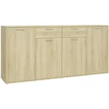 vidaXL Sideboard Sonoma-Eiche 160x36x75 cm Holzwerkstoff