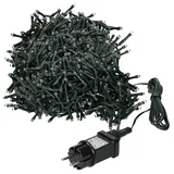 ECD Germany LED Cluster-Lichterkette 8 m Grün