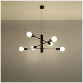 Sollux Duomo 6-flg. 6xE27 60 cm schwarz