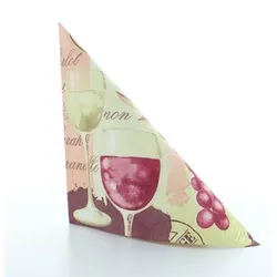 Mank Serviette Airlaid La Bodega, 40 x 40 cm, 50 Stück - Wein Weintrauben
