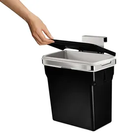 simplehuman Schrank-Abfalleimer 10 l Schwarz