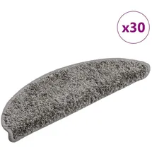 vidaXL Stufenmatten 30 Stk. Grau 56x17x3 cm