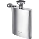 Westmark "Delan", silber (silberfarben), Edelstahl, Trinkflaschen, Edelstahl, mit Trichter, 236 ml