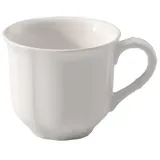 Villeroy & Boch Manoir Espressotasse Weiß, Spülmaschinenfest, Mikrowellensicher, Tasse, Kaffeetasse, Trinkgeschirr, Mokkatasse, Premium Porzellan