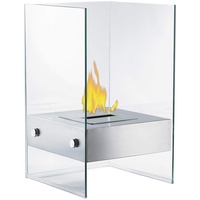 Carlo Milano Bio-Ethanol Dekofeuer: im Glaswürfel-Look