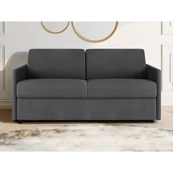 Schlafsofa 3-Sitzer - Liegefläche: 140 cm - Matratzenhöhe: 22 cm - Stoff - Grau - CALIFE