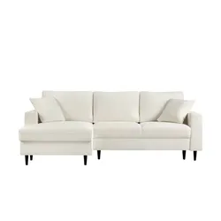 Ecksofa  mit Schlaffunktion Wave ¦ creme ¦ Maße (cm): B: 230 H: 92 T: 154.0