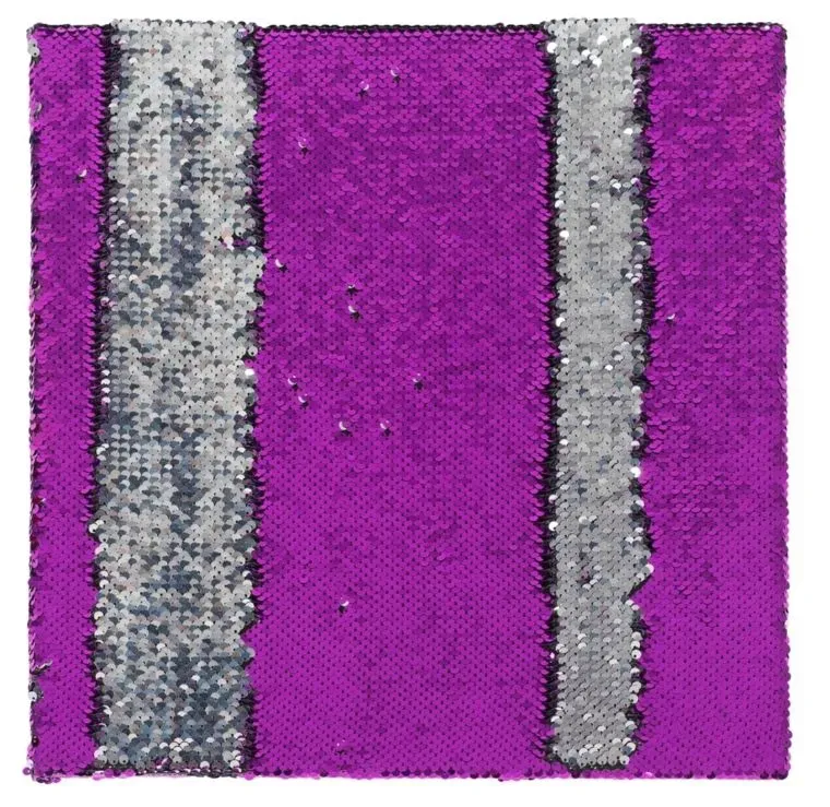 Sensorische Paillettentafel 40x40 cm lila, silber Kunststoff f1r Kinder - Stimove - Wendbare Pailletten, robust, fördert Tastsinn