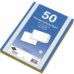 Versandtaschen B5 90g/qm gummiert braun VE=10x50 Stück