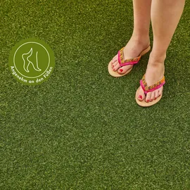 Andiamo Kunstrasen Jever", grün, B:133cm H:20mm L:300cm, Polyethylen (PE), Polypropylen (PP), Teppiche, natürliche Optik, mit Drainagefunktion, für Balkon, Terrasse – Garten,