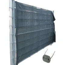 Top Multi Tennissichtschutz Tennisnetz Bauzaun Gartenzaun anthrazit 1,0m x 25m