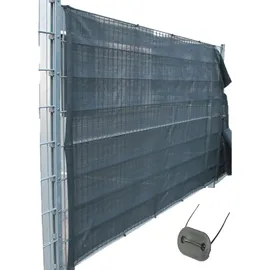 Top Multi Tennissichtschutz Tennisnetz Bauzaun Gartenzaun anthrazit 1,0m x 25m