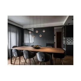 Trio Orbit 1-flg. 100 cm schwarz Metall
